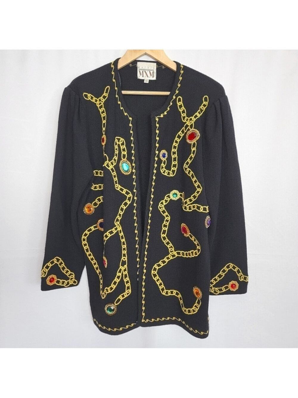 Antels MXM Black Jacket with Gold Embellishments #3009